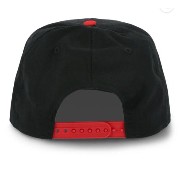 Nintendo Super Mario Black Graphic Snapback Hat Youth One Size Fits Most - Picture 3 of 4